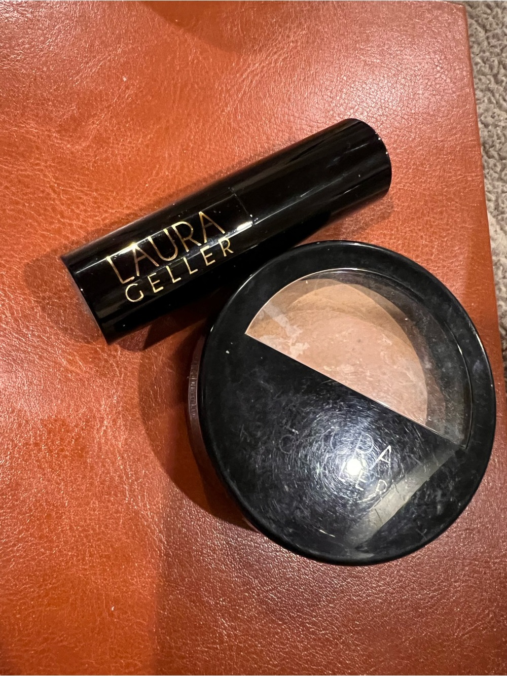 Laura Geller Combo - Italian Marble Lipstick Prego in Brown & Beige & Baked Brig